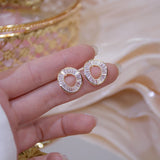 Love Symphony 14K Gold Plated Zirconia Earrings