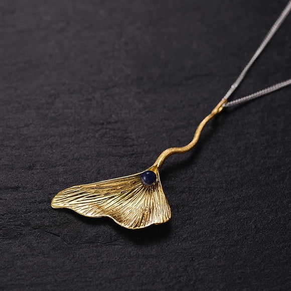 Ginkgo Leaf Necklace